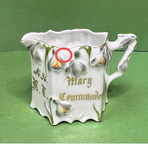 Antique Creamer No. 36 Knights Templar (K.T.) Mary Commandery 1903 Philadelphia - Picture 2 of 9